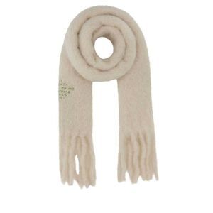 Loewe Men White Mohair Blend Scarf
